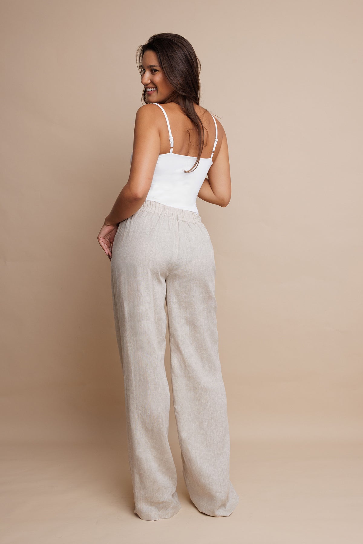 Sienna Linen Trousers Sand
