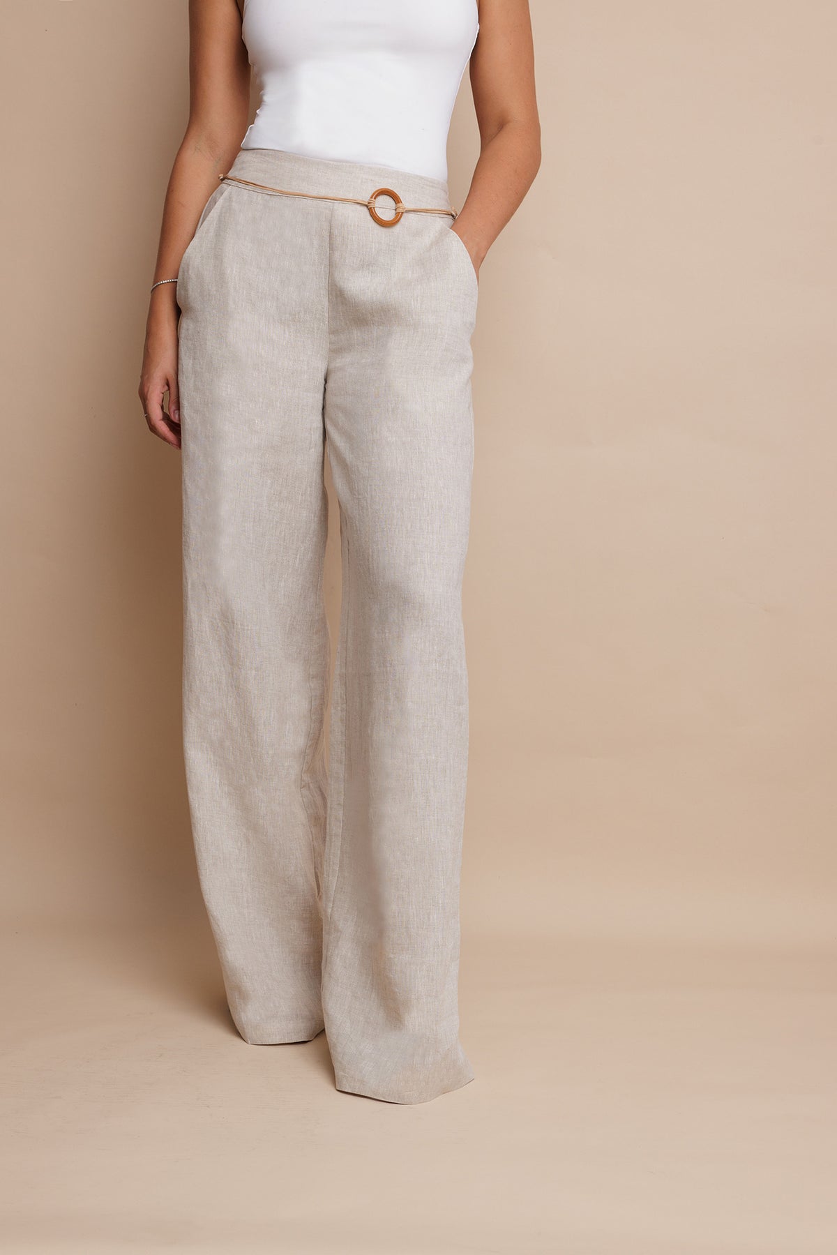 Sienna Linen Trousers Sand