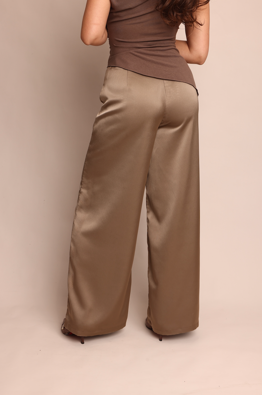 Nastassia Satin Pant Blush